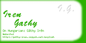 iren gathy business card